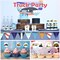 1000 PCS Cartoon Truck Car Stickers Roll for Kids- Round 1.5 Inch 16 Styles Cars Kindergarten Teacher Stickers Kids Birthday Party School Reward Giveaways